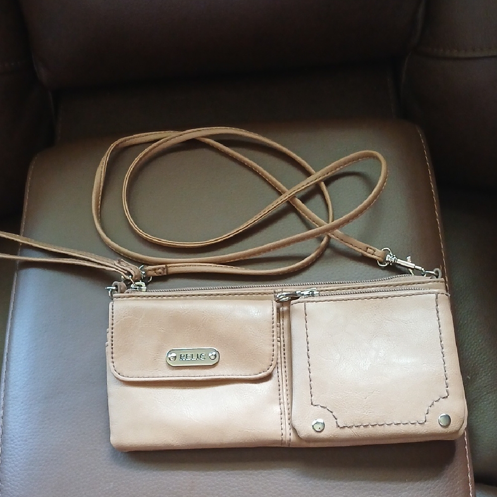 Relic Light Brown Crossbody Bag